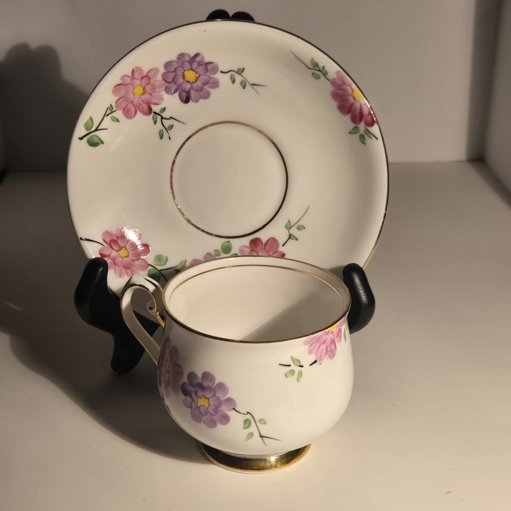Thomas Forester & Son Porcelain Teacup and Saucer Set
